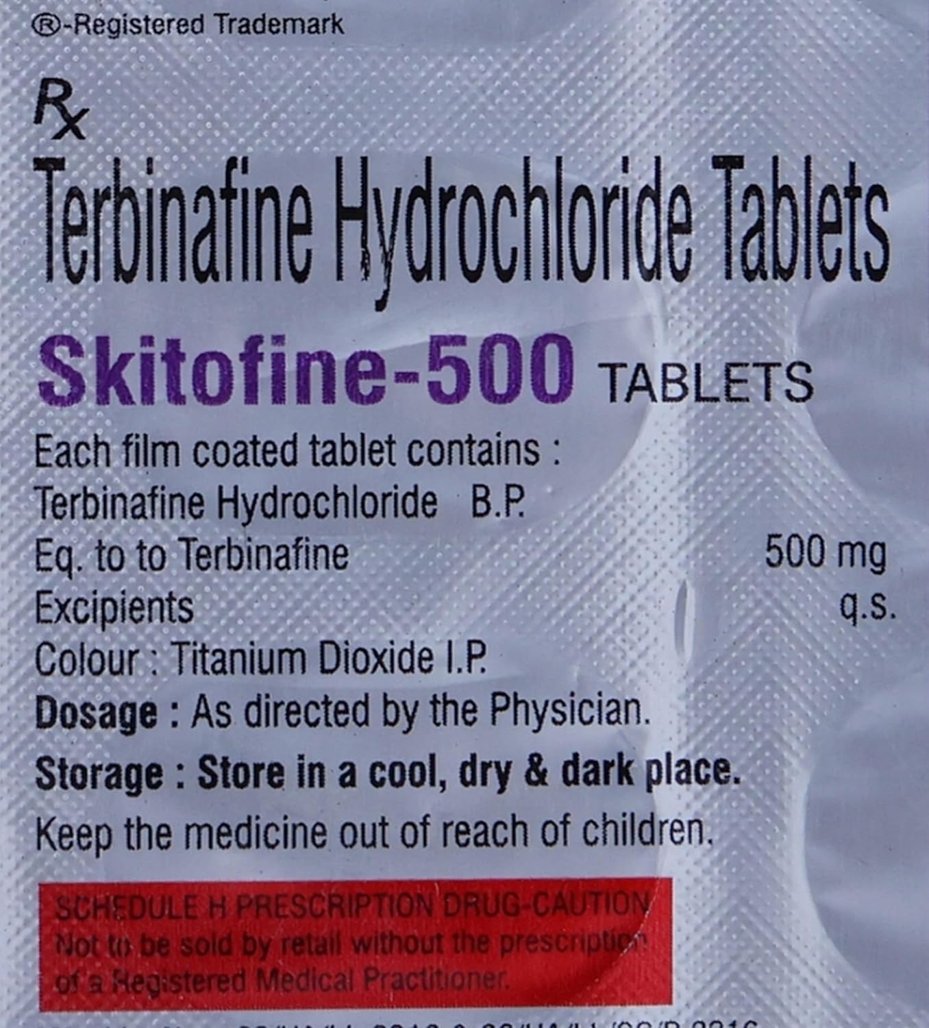 Skitofine 500mg - Strip of 10 Tablets