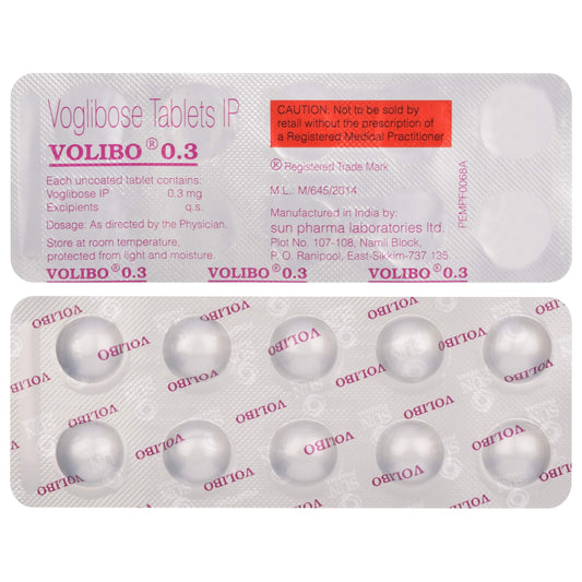 Volibo 0.3 - Strip of 10 Tablets