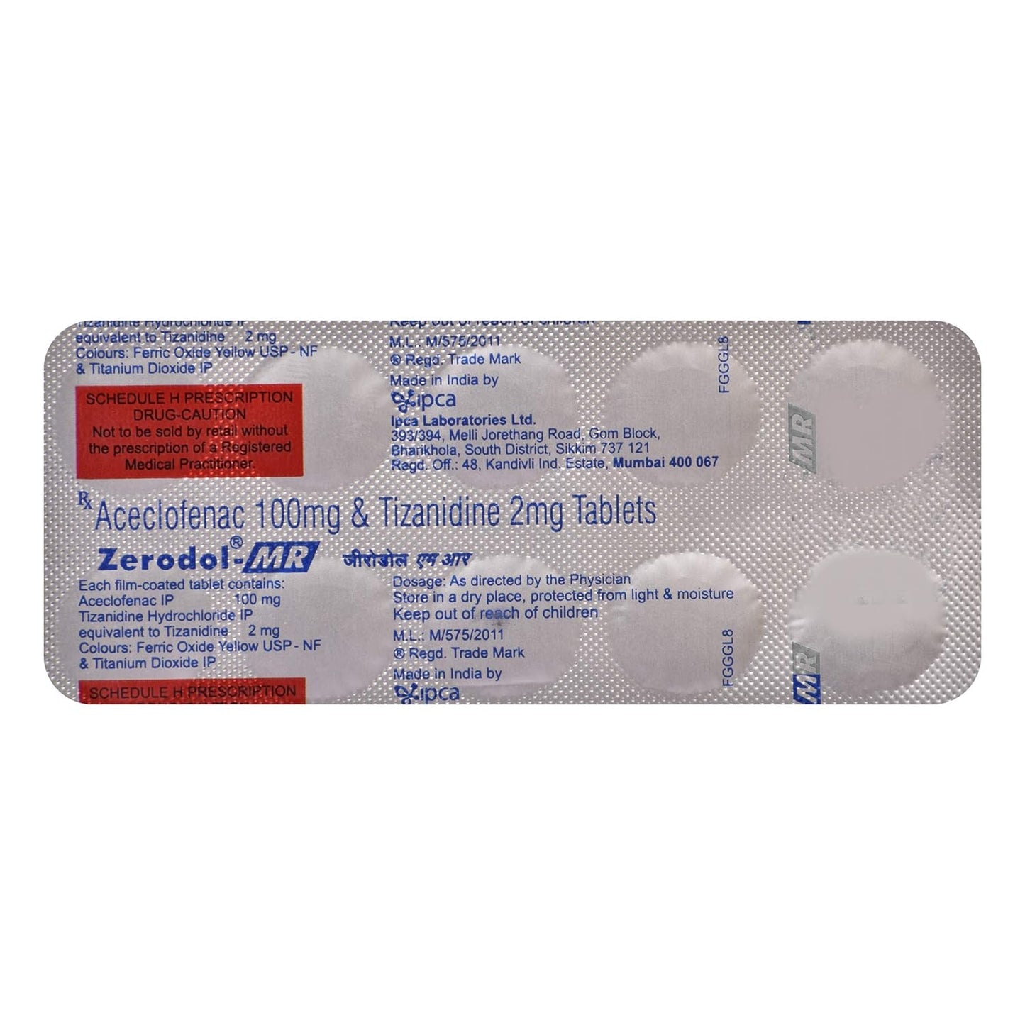 Zerodol MR - Strip of 10 Tablets