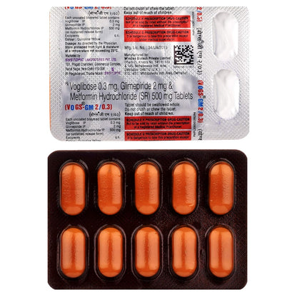 Vogs GM 2/0.3 - Strip of 10 Tablets