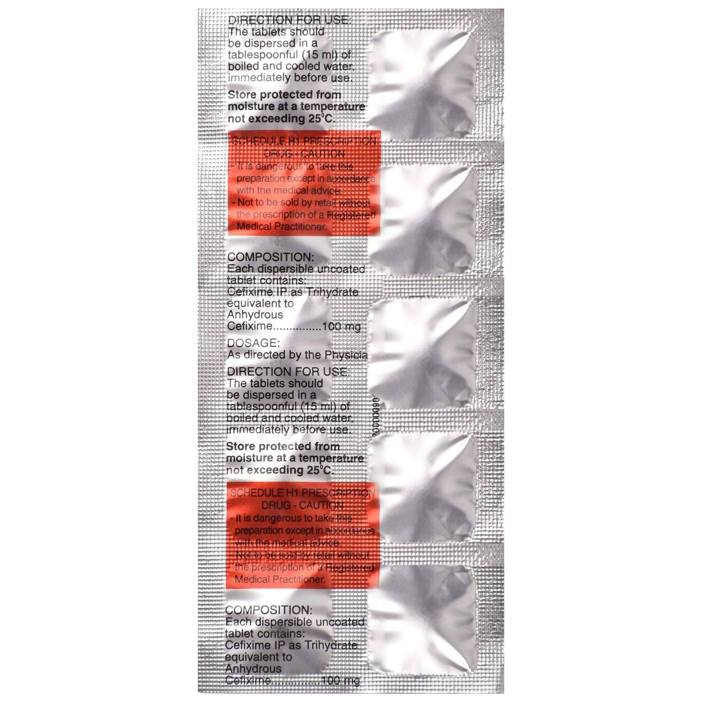 Zifi 100 DT - Strip of 10 Tablets