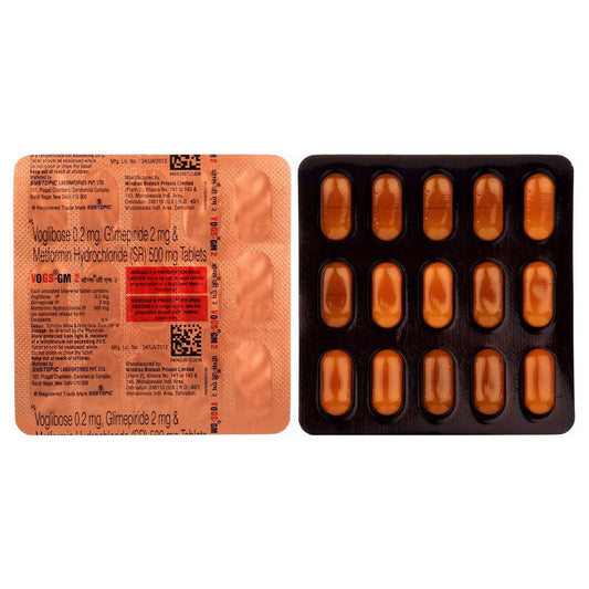 Vogs GM 2 - Strip of 15 Tablets