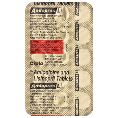 Amlopres L - Strip of 15 Tablets