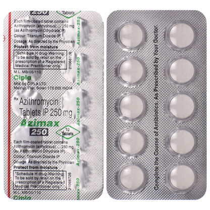 Azimax 250 - Strip of 6 Tablets