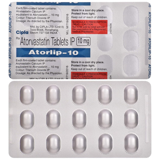 Atorlip-10 - Strip of 15 Tablets