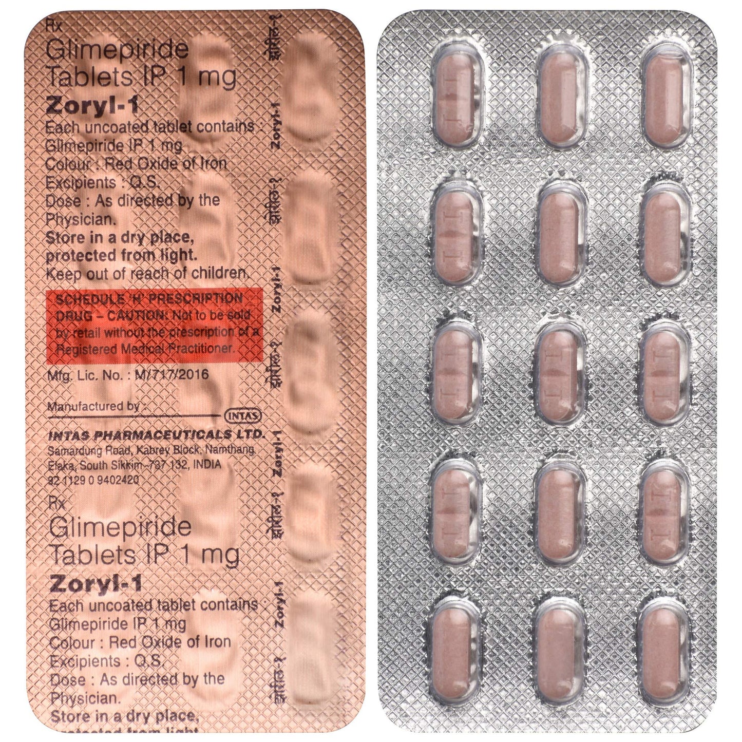 Zoryl-1 - Strip of 15 Tablets