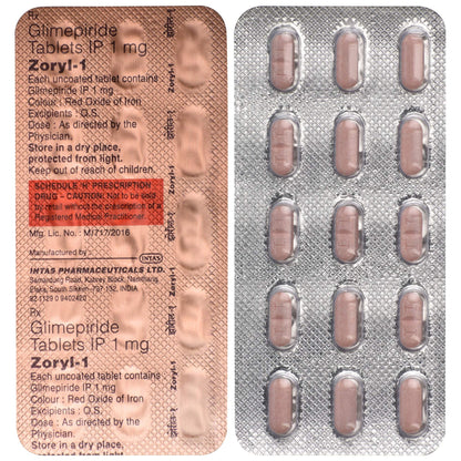 Zoryl-1 - Strip of 15 Tablets