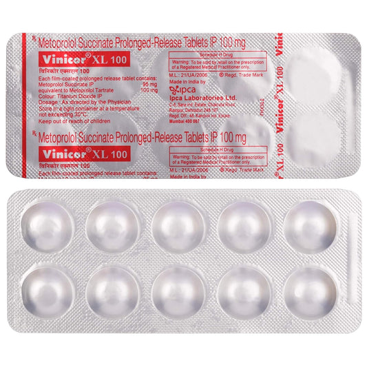 Vinicor XL 100 - Strip of 10 Tablets