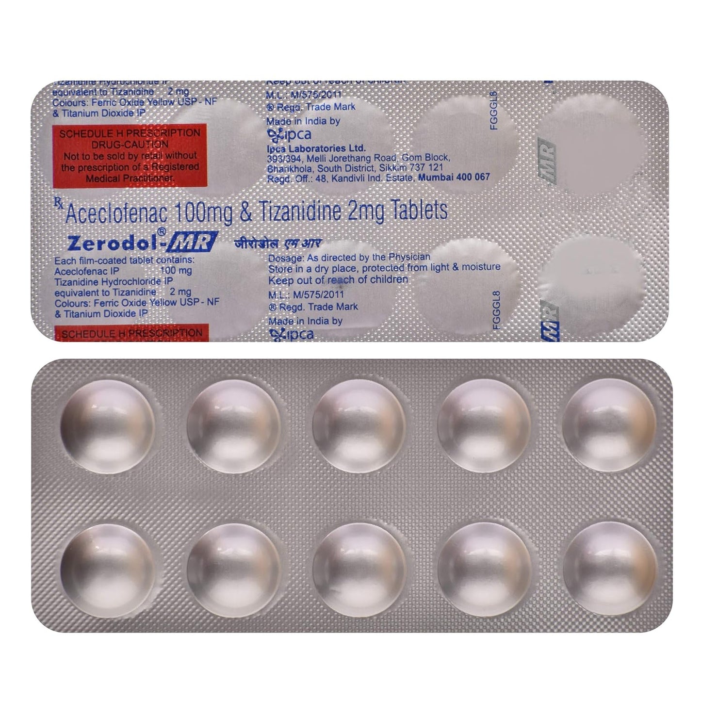 Zerodol MR - Strip of 10 Tablets