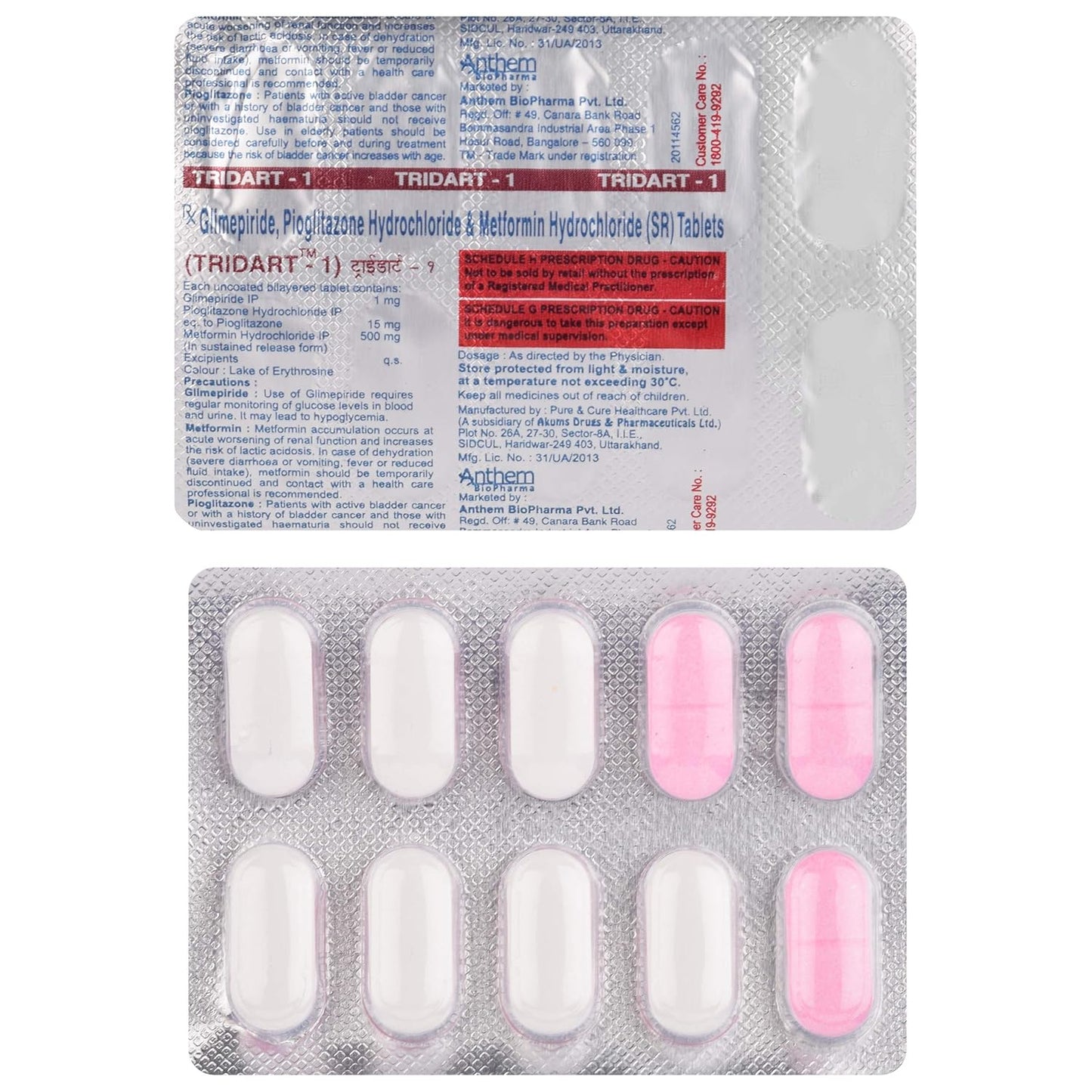 Tridart-1 - Strip of 10 Tablets