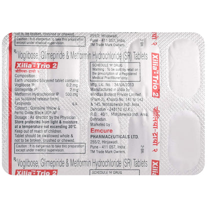 Xilia-Trio 2 - Strip of 10 Tablets