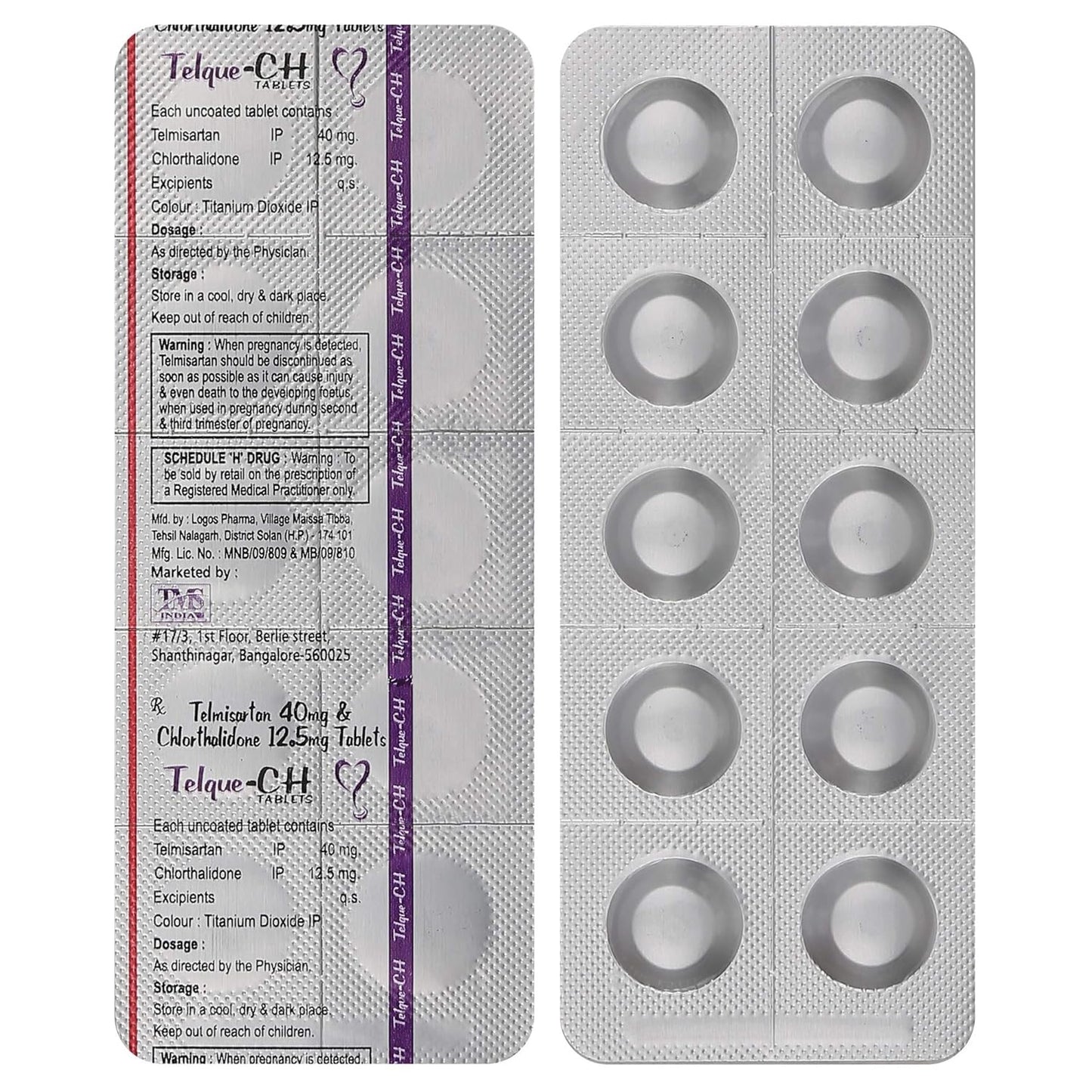 Telque-CH - Strip of 10 Tablets