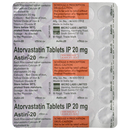 Astin-20 - Strip of 30 Tablets