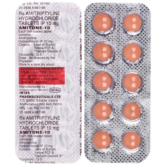 Amitone-10 - Strip of 10 Tablets