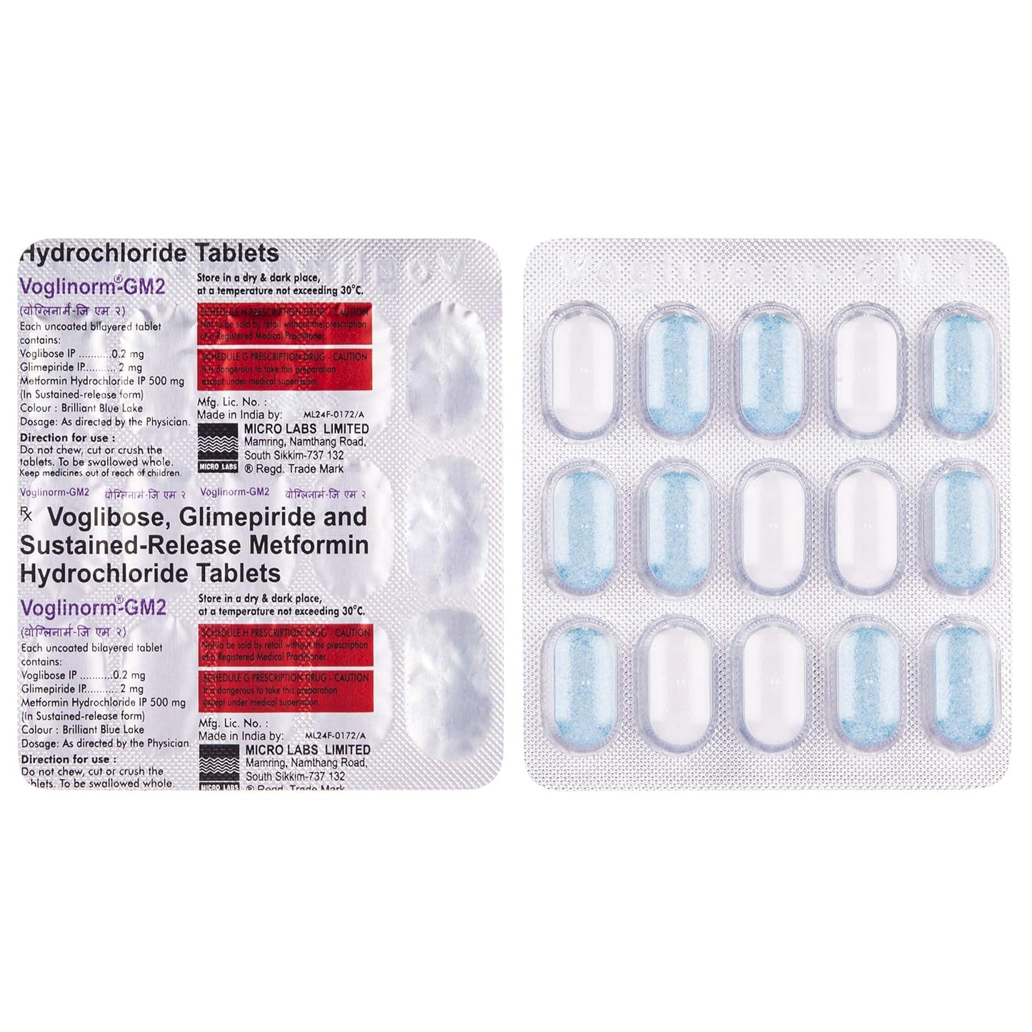 Voglinorm GM2 - Strip of 15 Tablets