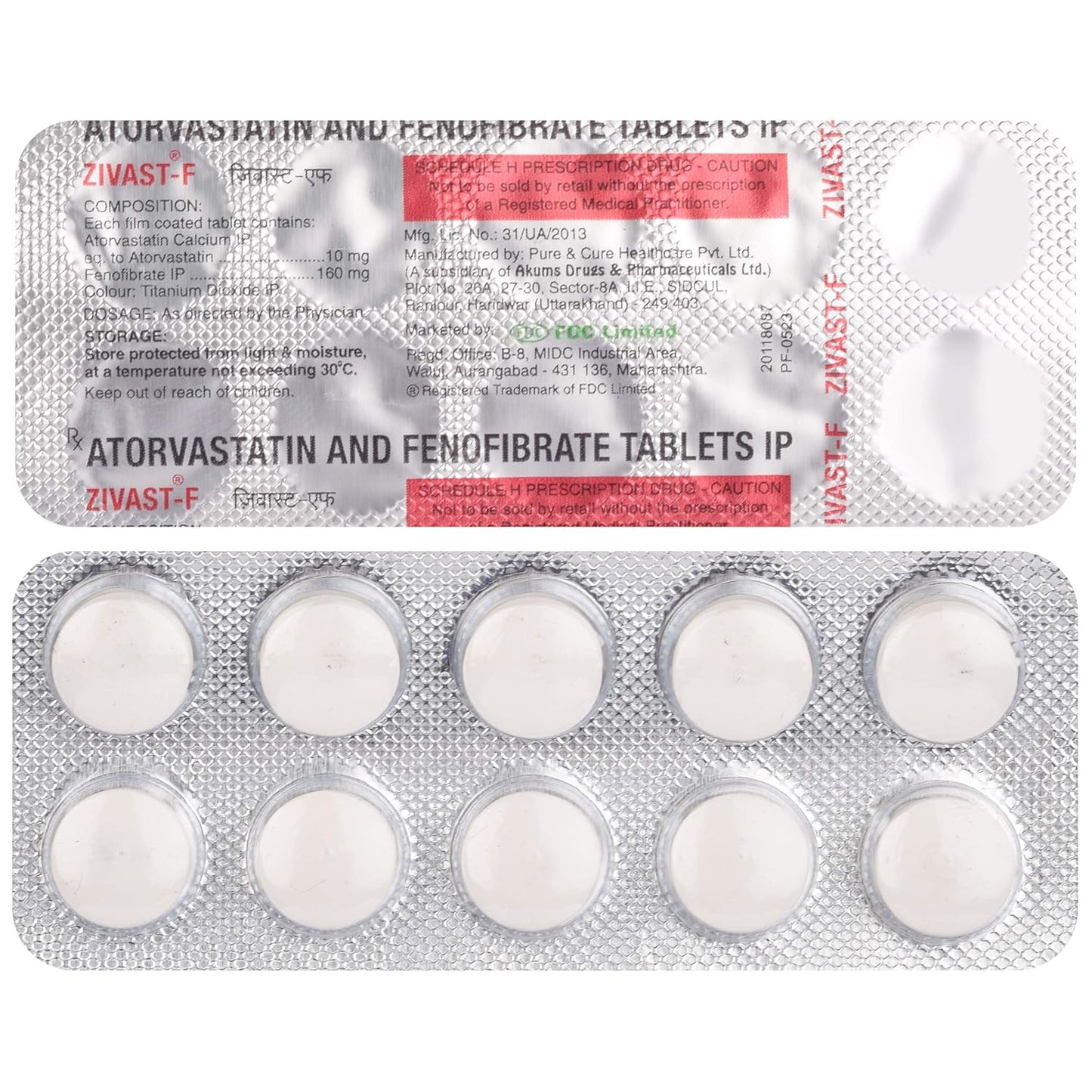 Zivast F - Strip of 10 Tablets