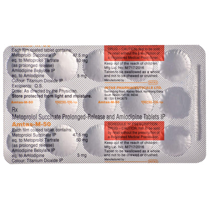 Amtas-M-50 - Strip of 15 Tablets