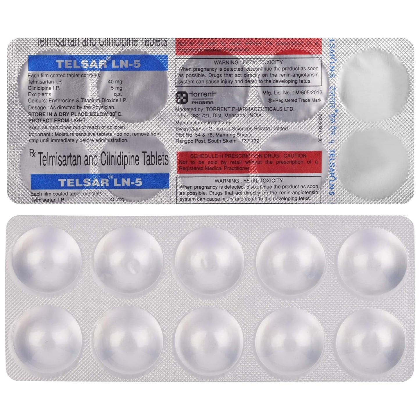 Telsar LN-5 - Strip of 10 Tablets