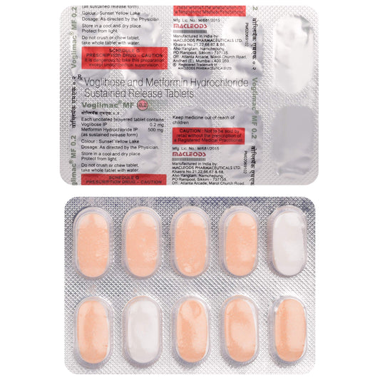 Voglimac MF 0.2 - Strip of 10 Tablets