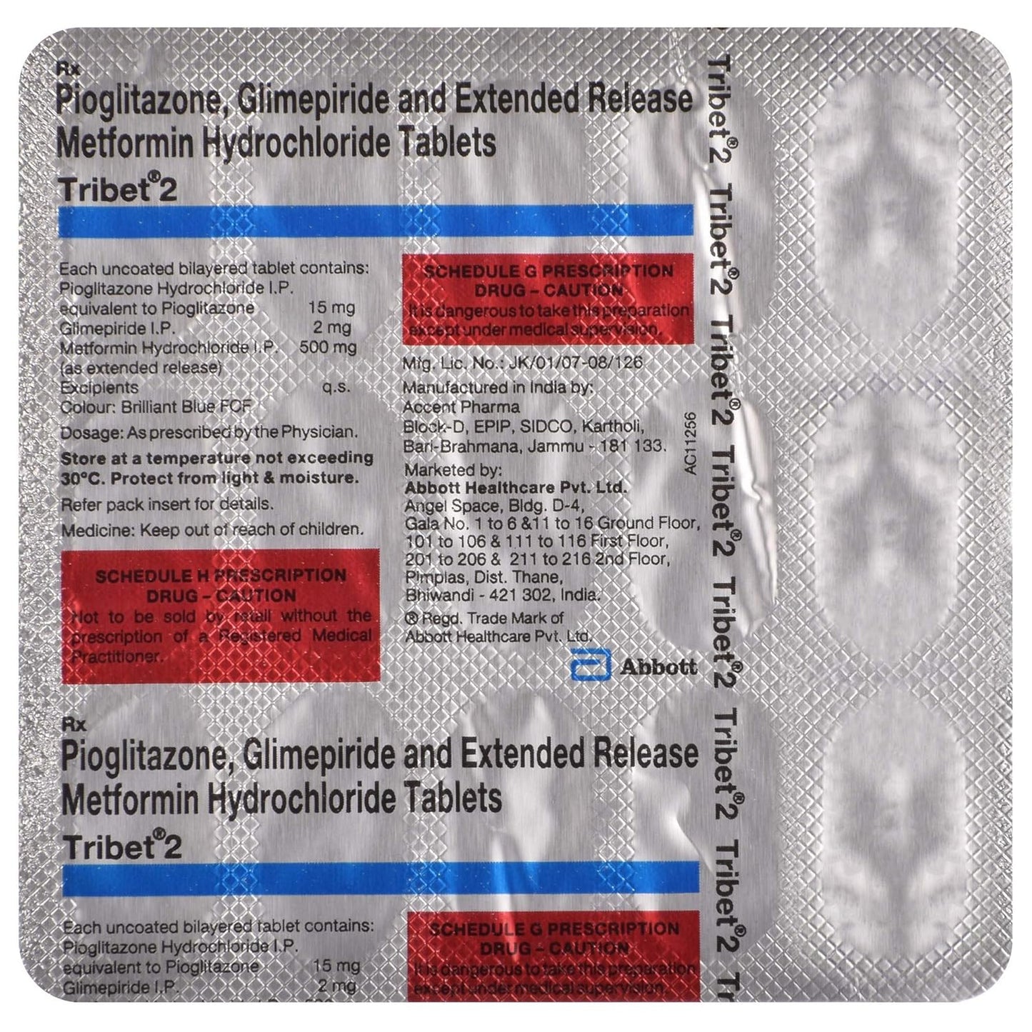 Tribet 2 - Strip of 15 Tablets