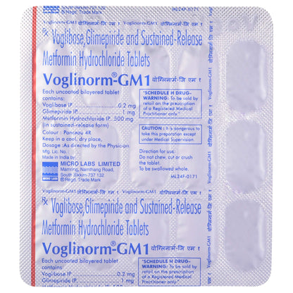 Voglinorm-GM 1 - Strip of 15 Tablets