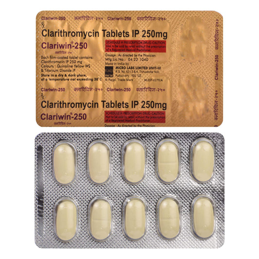 Clariwin 250 - Strip of 10 Tablets