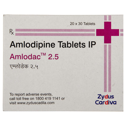 Amlodac 2.5 - Strip of 30 Tablets