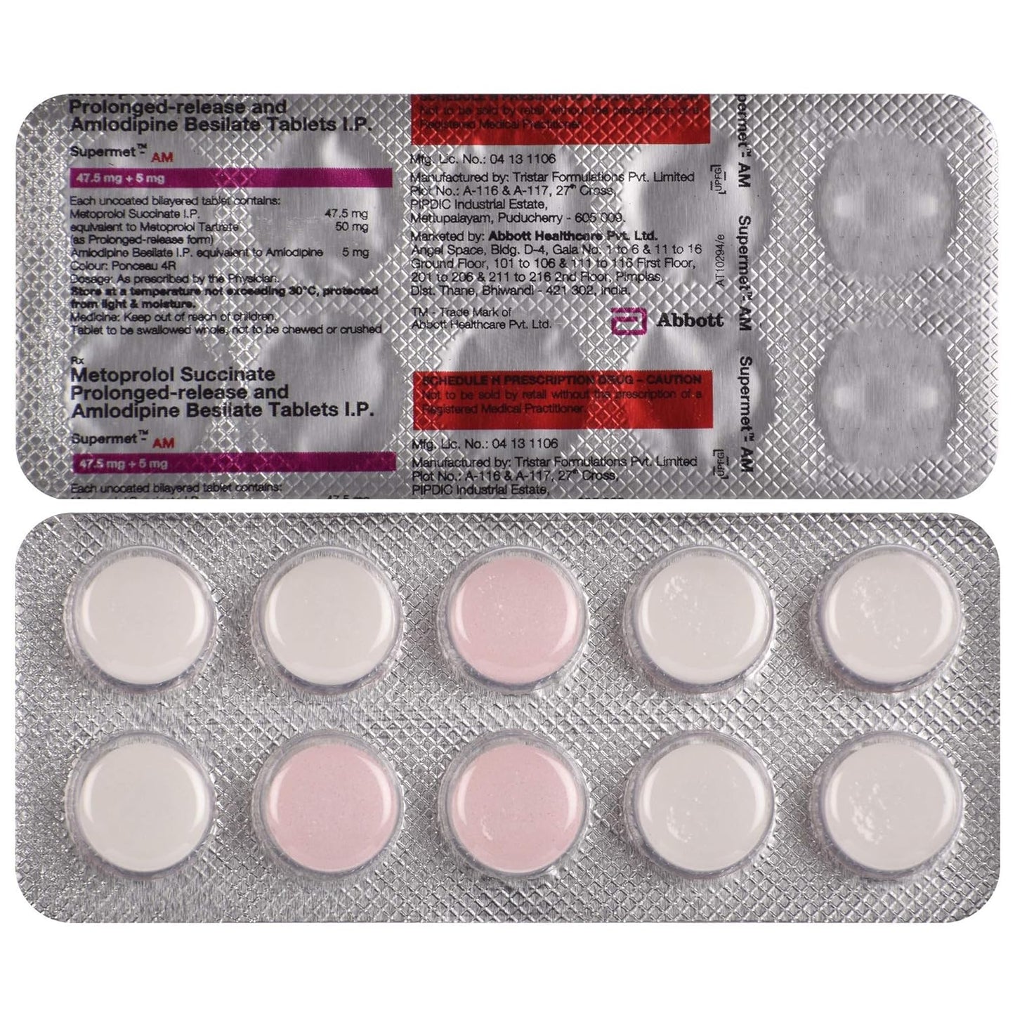 Supermet-AM - Strip of 10 Tablets