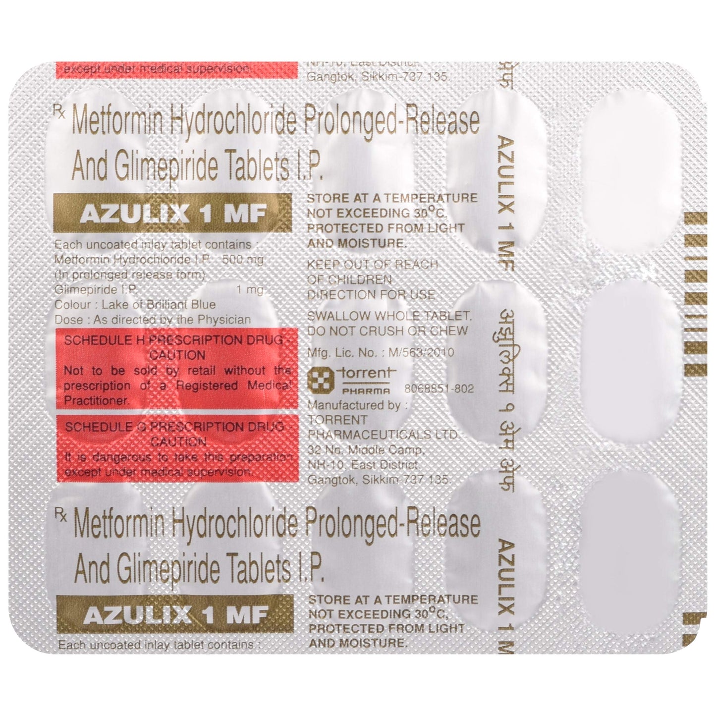 Azulix 1 MF - Strip of 15 Tablets