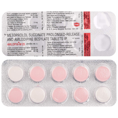 Amlopin M 25 - Strip of 10 Tablets