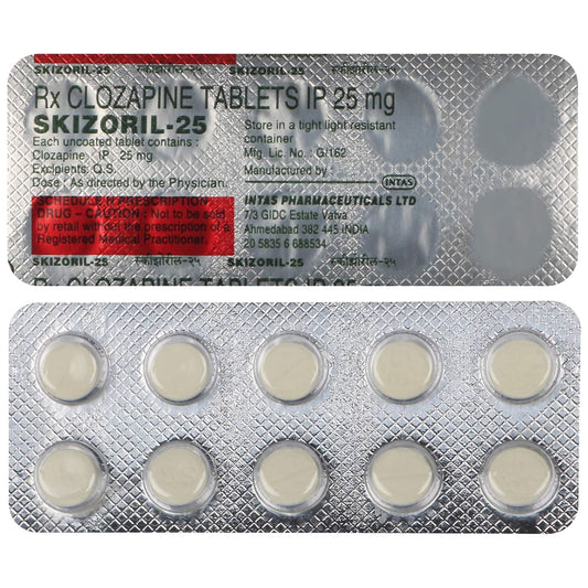 Skizoril 25 - Strip of 10 Tablets