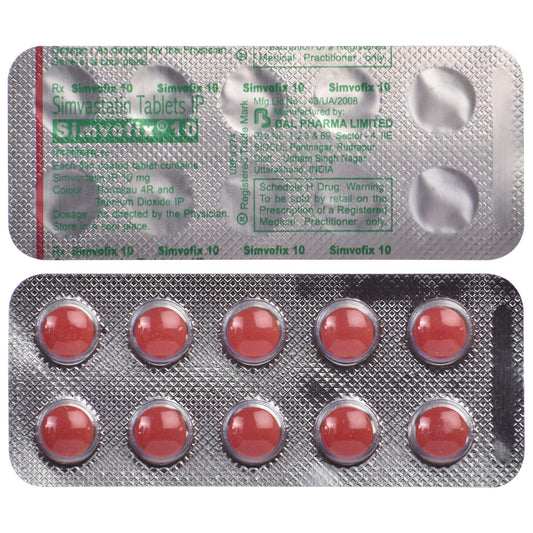 Simvofix 10 - Strip of 10 Tablets