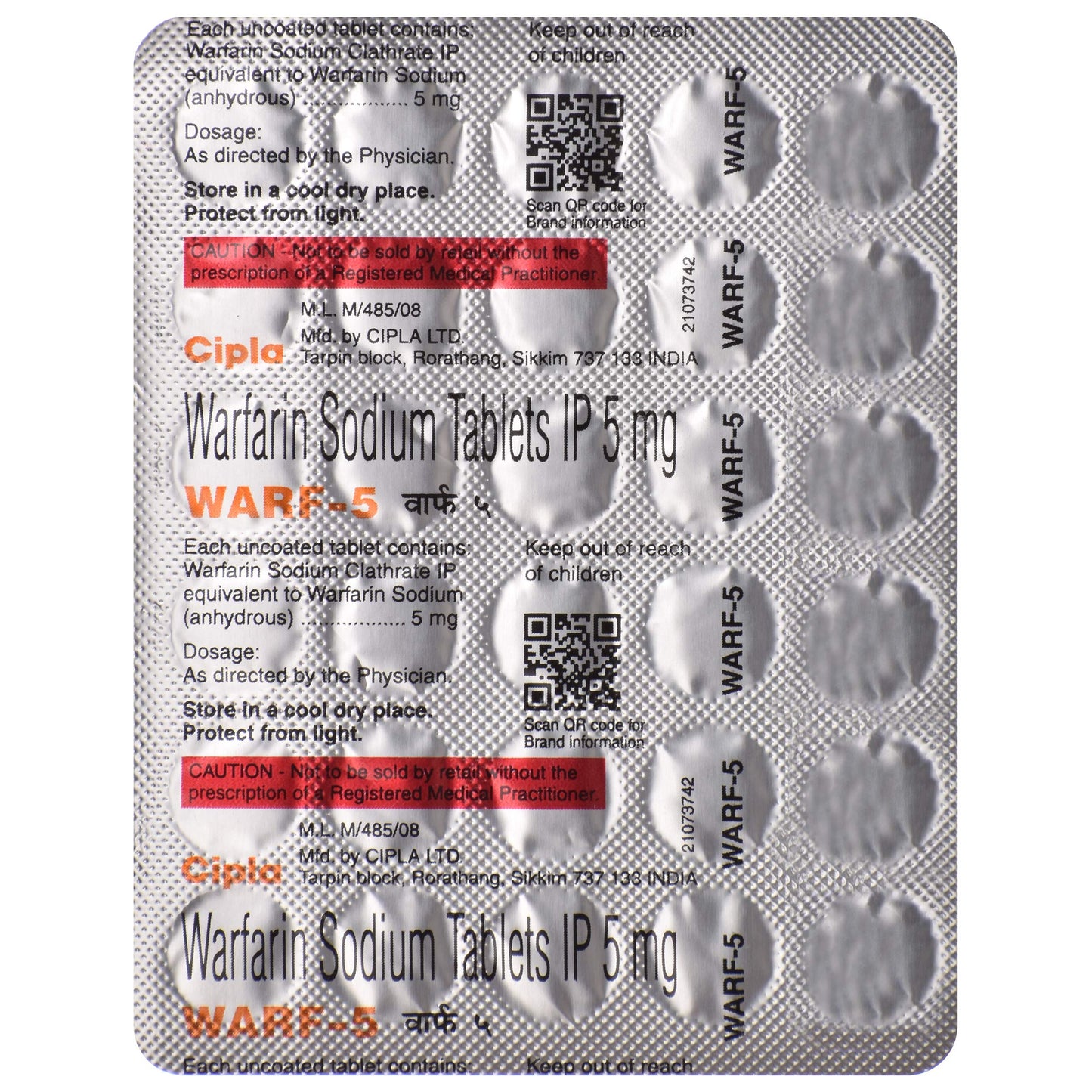 Warf-5 - Strip of 30 Tablets