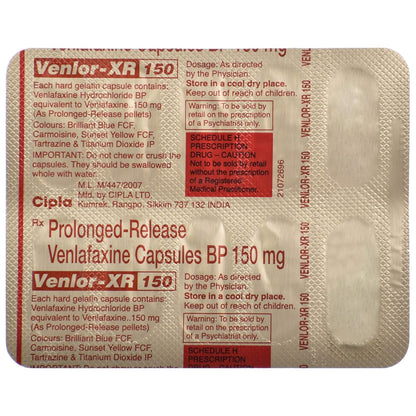 Venlor-XR 150 - Strip of 10 Capsules