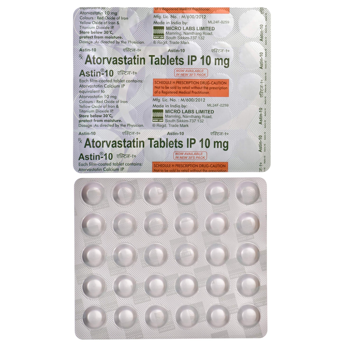 Astin-10 - Strip of 30 Tablets