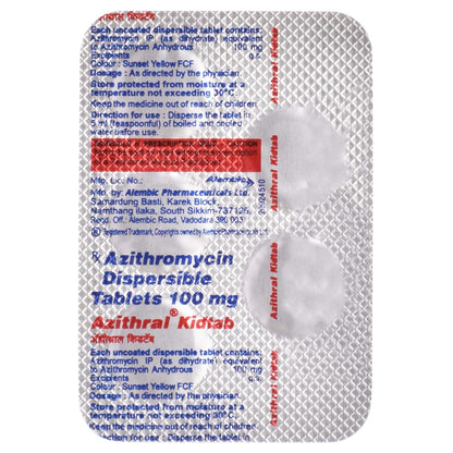 Azithral Kidtab - Strip of 5 Tablets