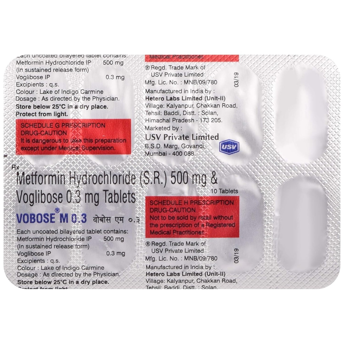 Vobose M 0.3 - Strip of 10 Tablets