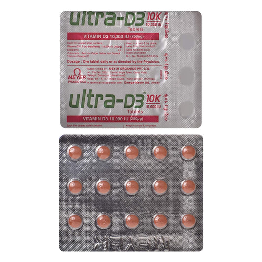 Ultra-D3 10K 10000 IU (250mcg) - Strip of 15 Tablets