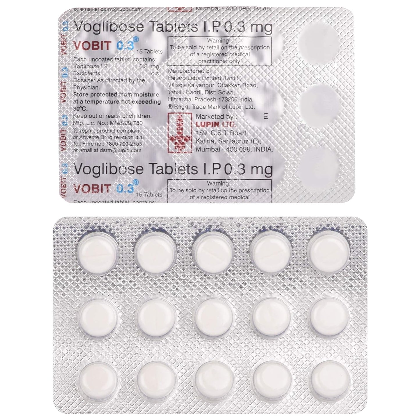 Vobit 0.3 - Strip of 15 Tablets