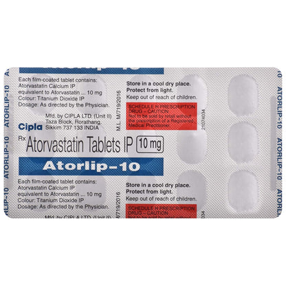 Atorlip-10 - Strip of 15 Tablets