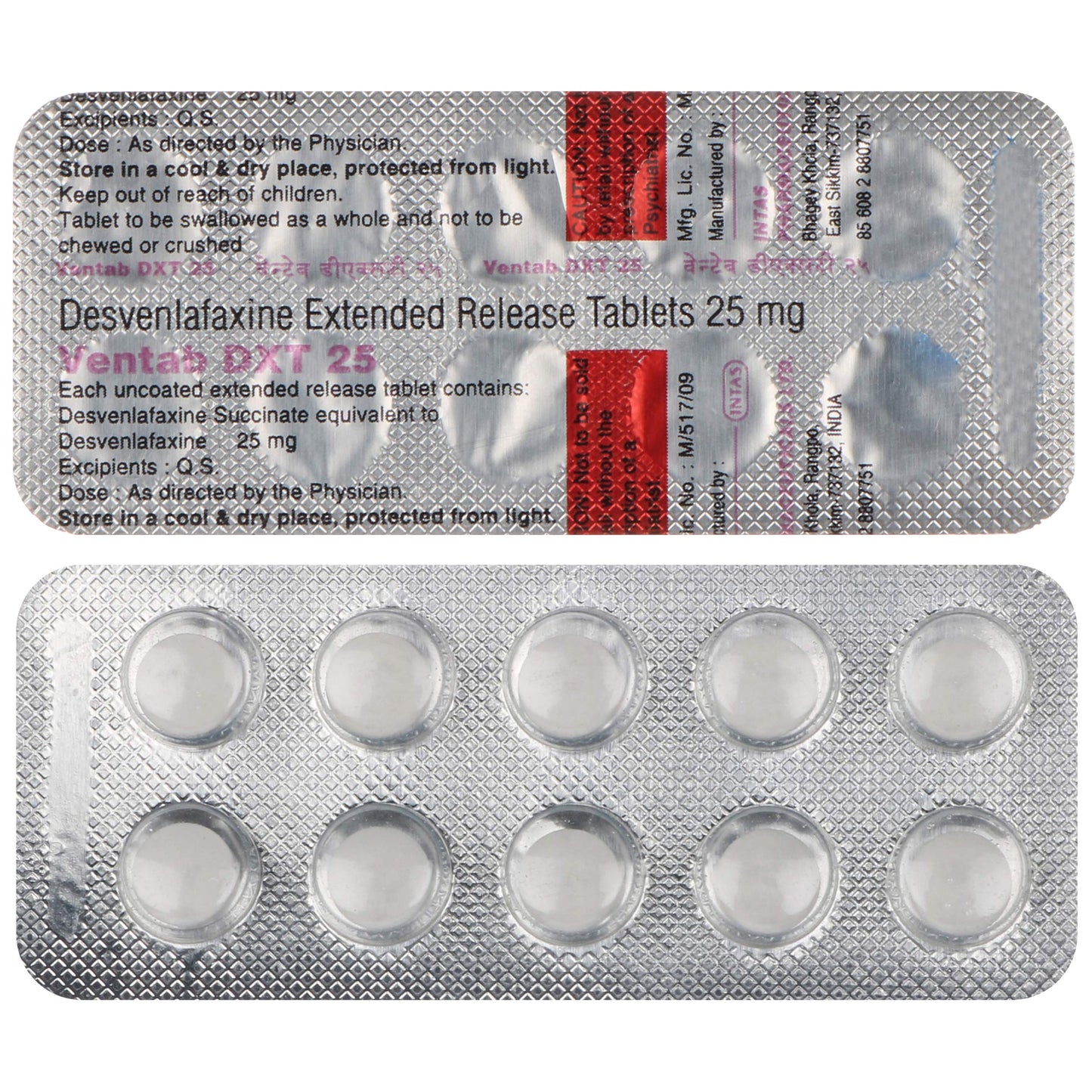 Ventab DXT 25- Strip of 10 Tablets