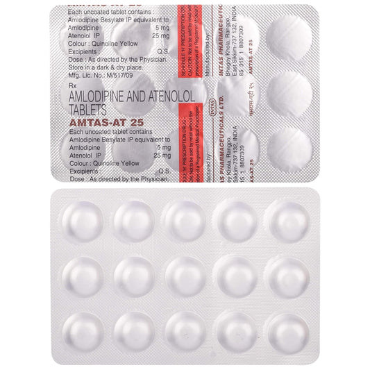 Amtas AT 25 - Strip of 15 Tablets