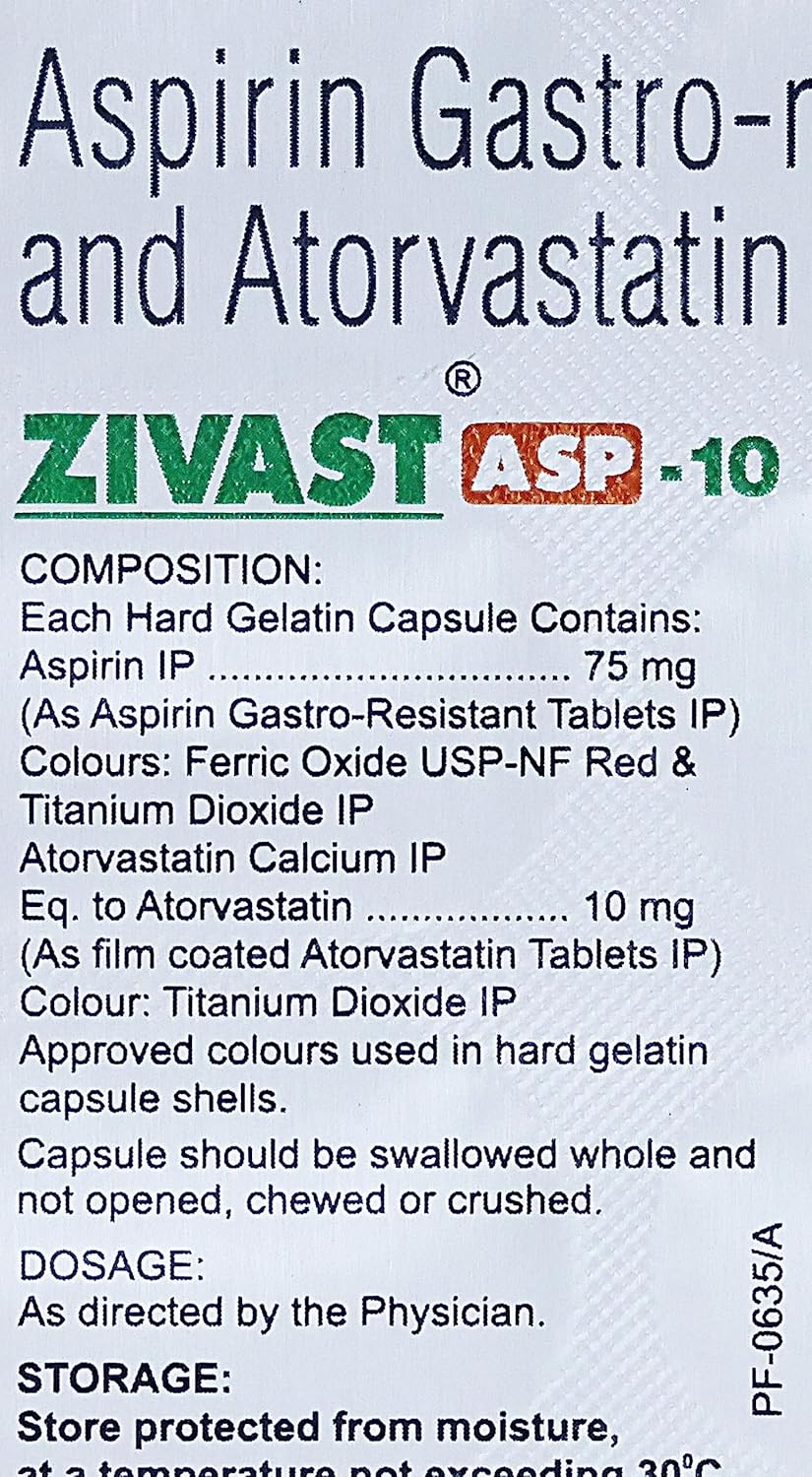 Zivast ASP-10 Capsule 15's