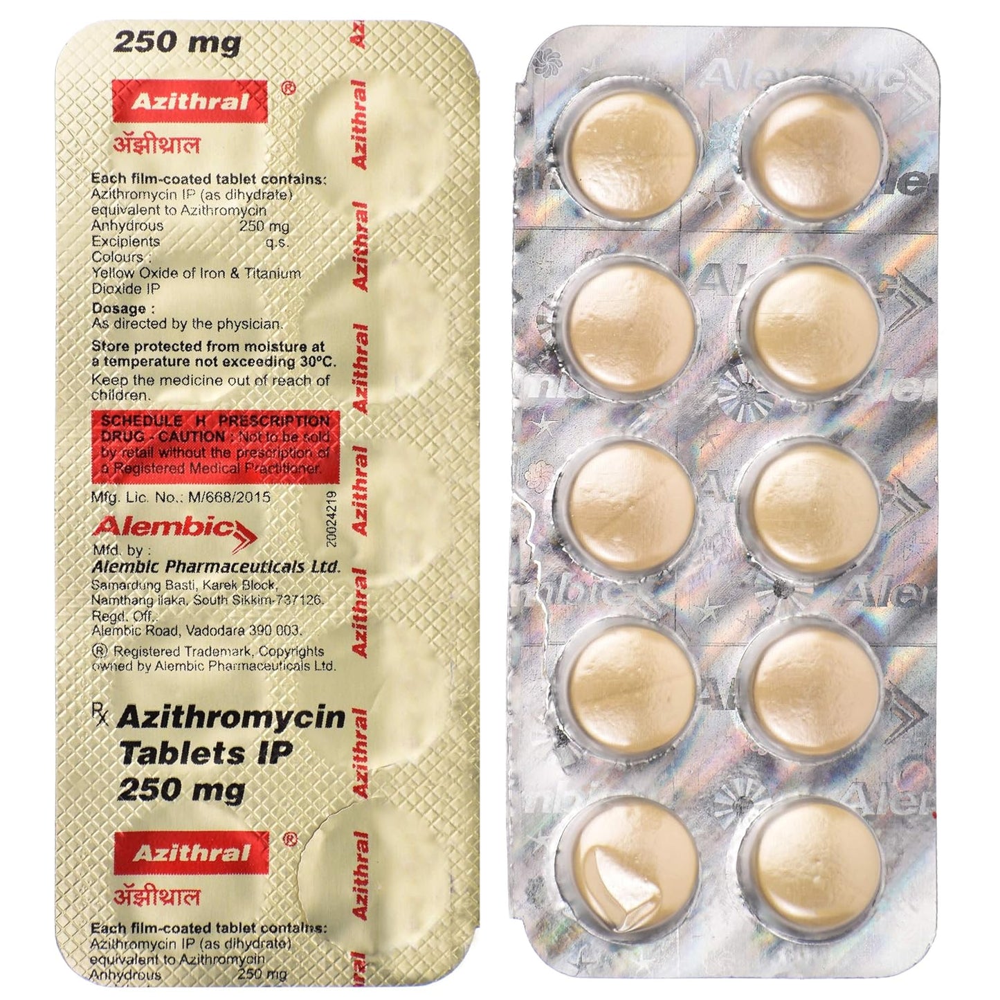 Azithral - Strip of 10 Tablets