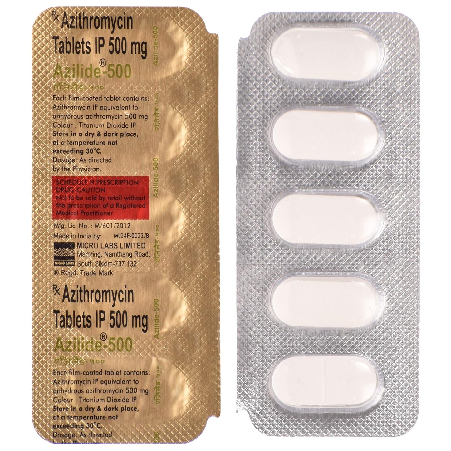 Azilide - 500 - Strip of 5 Tablets