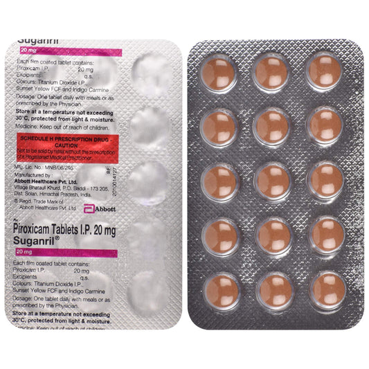 Suganril 20mg - Strip of 15 Tablets