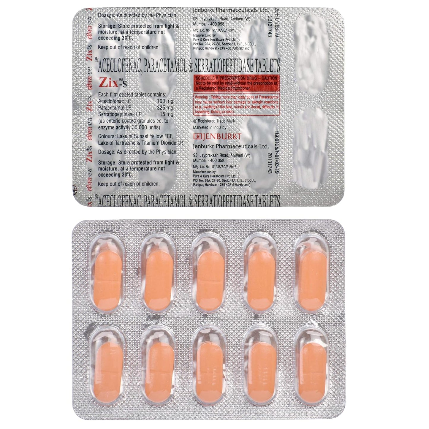 Zix-S - Strip of 10 Tablets