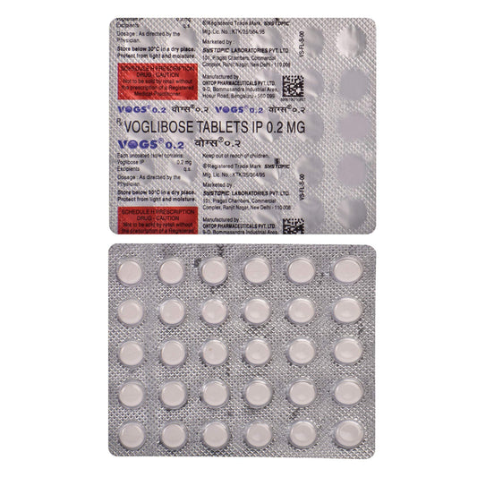 Vogs®0.2 - Strip of 30 Tablets