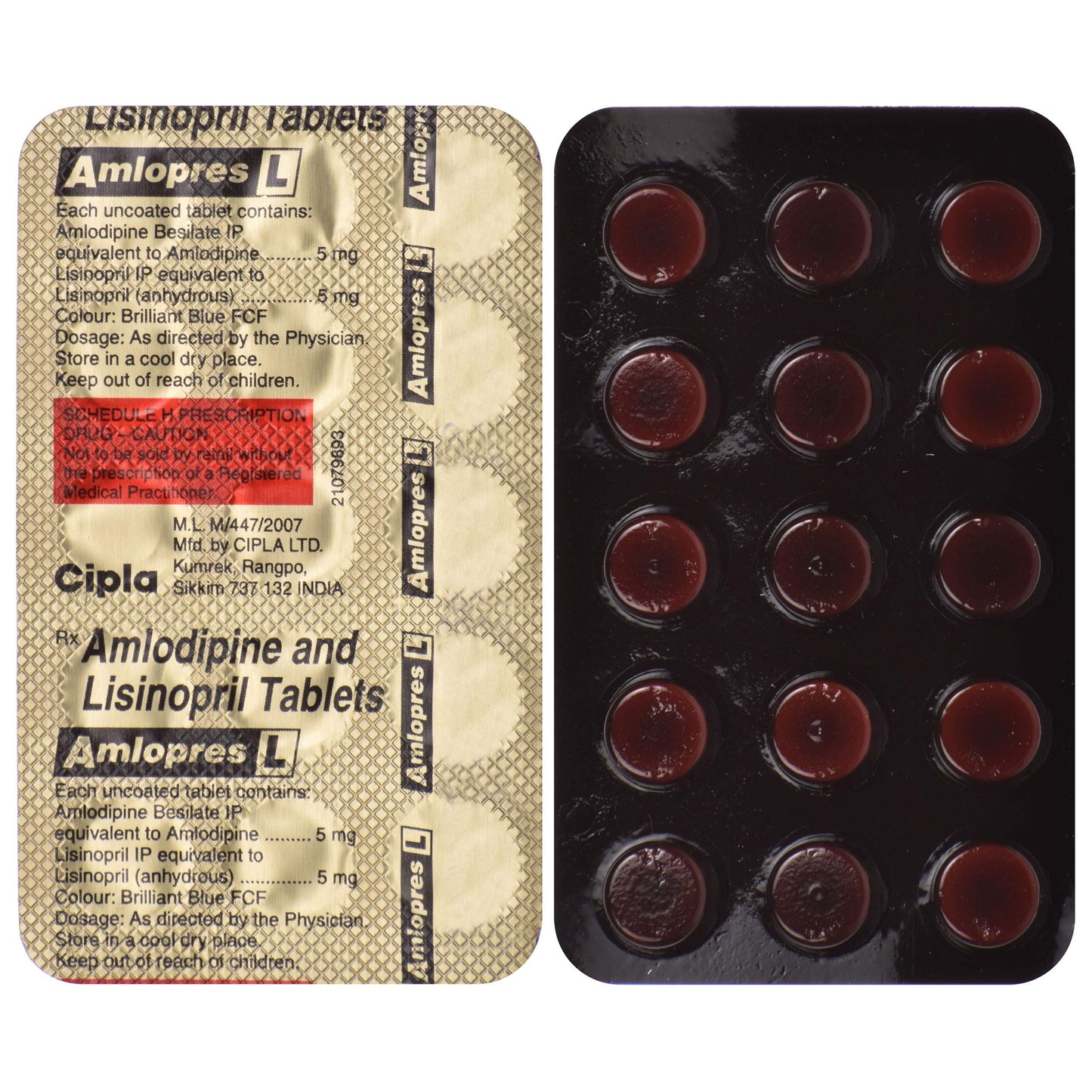 Amlopres L - Strip of 15 Tablets