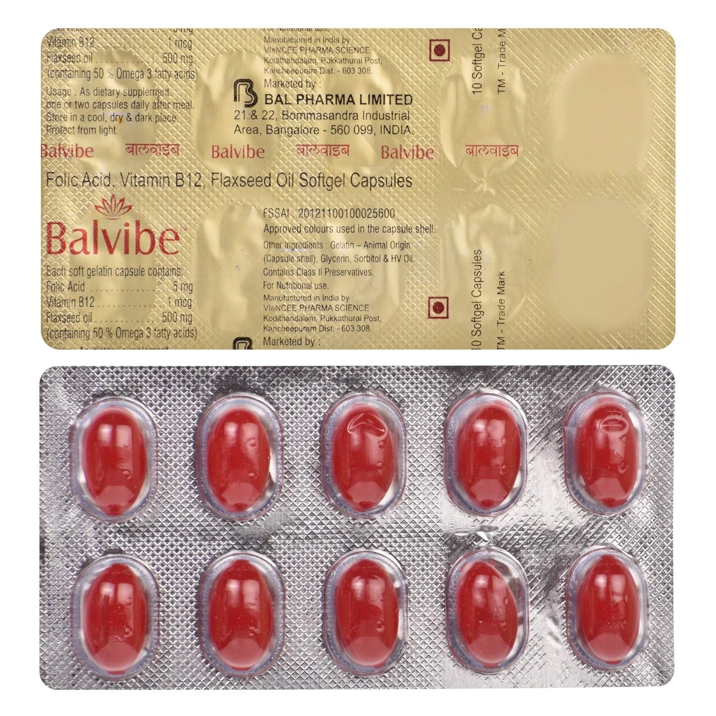 Balvibe - Blister Pack of 10 Capsules